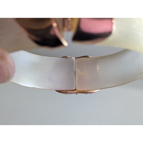 Unsigned Alexis Bittar Hinged Bangle Bracelet - Picture 10 of 11